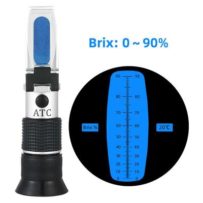 LYT-390 Portable Handheld Design 0-90/% Honey Sugar Solution Brix Refractometer~@