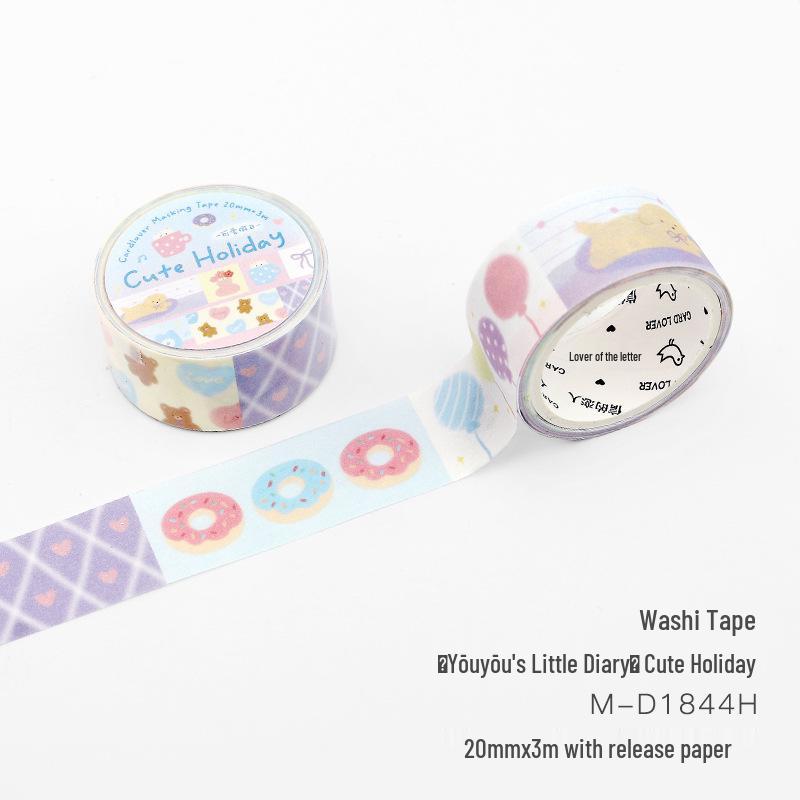 Xin's Lover Washi Tape - Little Diary Fresh Illustration Series