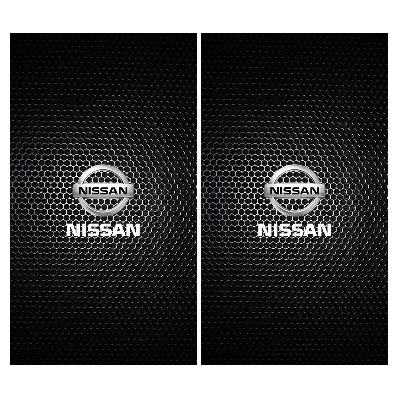

Car Emblem Center Pillar Sticker Auto Door Decorative Stickers For Nissan Tiida Sylphy Teana X Trail T30 T32 Almera Qashqai J10 чёрный