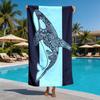 Mantra-style Orca Theme Polyester Microfiber Beach Towel Is Highly Absorbent, Suitable for Swimming and Beach Outings