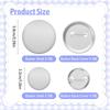 200 Sets Button Maker Supplies 58Mm/2.25 Inch Blank Buttons Pins Parts 32Mm/1.26 Inch Round-Metal Blank Badges-Parts