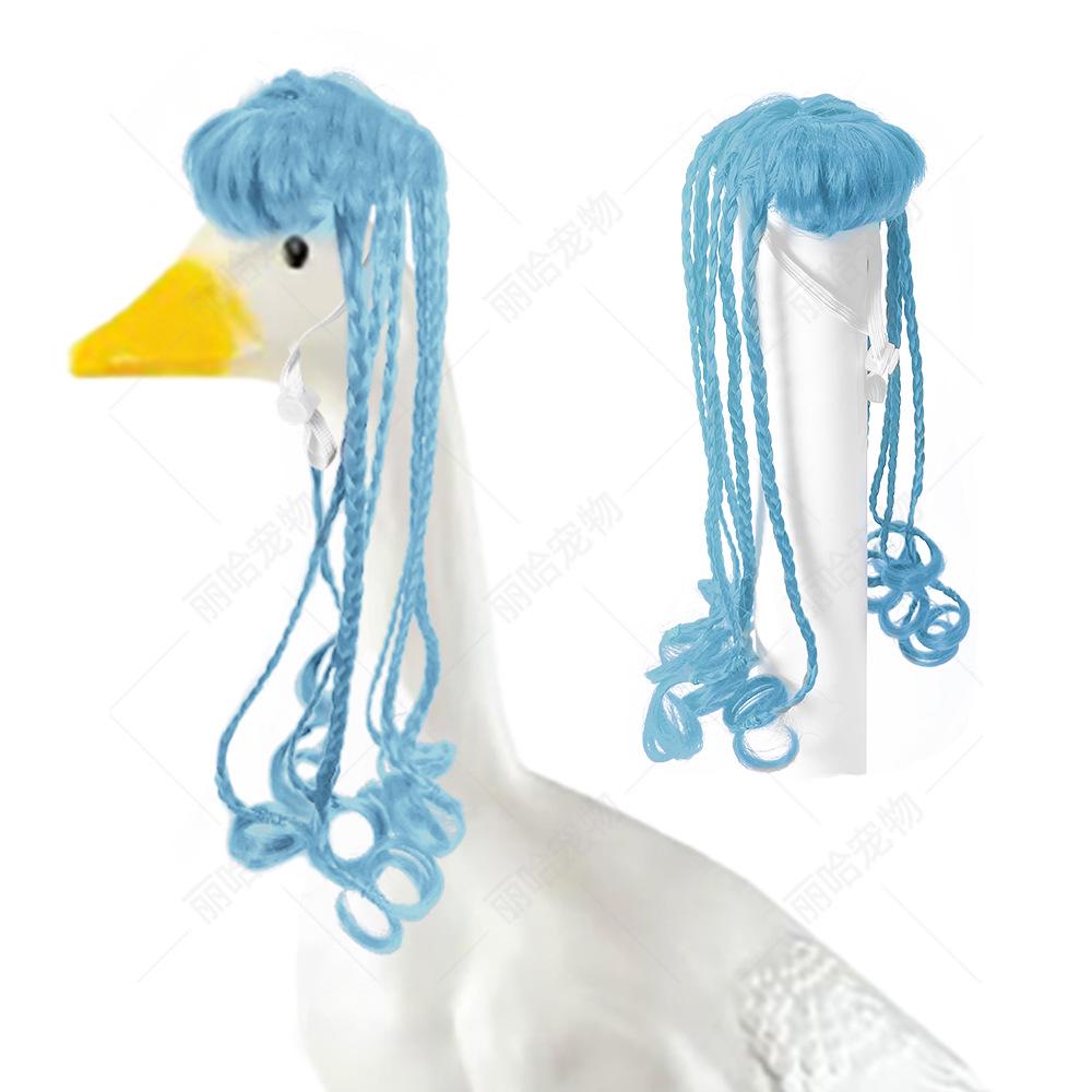 Goose Wig Costume: Cute & Funny Braided Pet Hat for Parties
