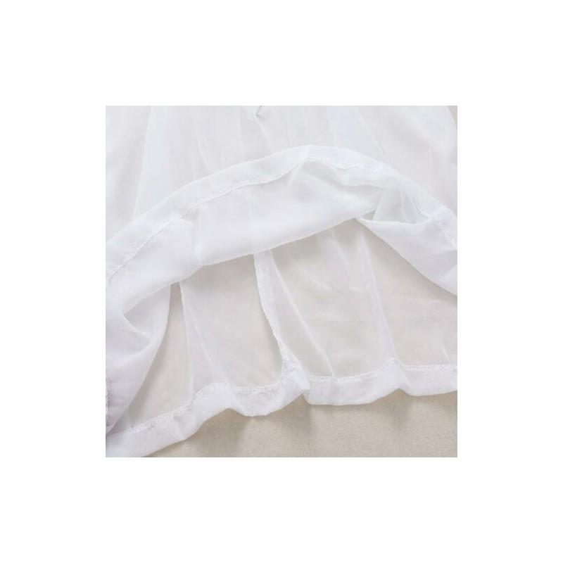 Elegant And Stylish Fashion Women Chiffon Bikini Cover Up Perspective V-neck Swimsuit Beach Dress