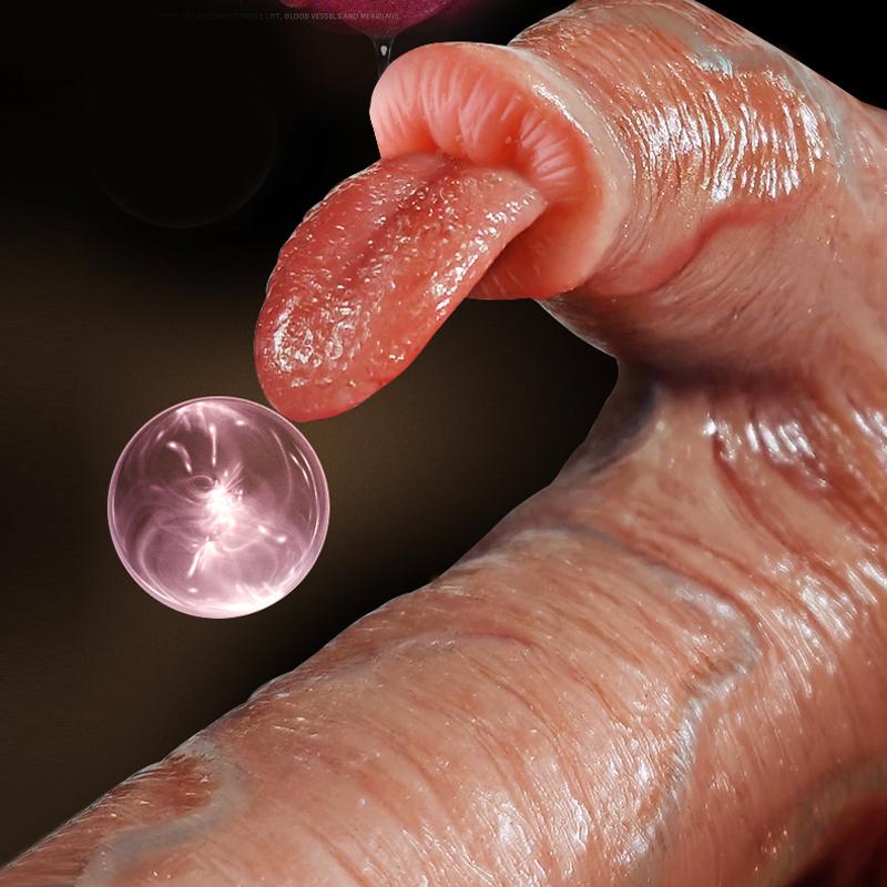 Dálkové ovládání Dildo Penis Ženská masturbace Lesbické sexuální hračky Šupina Topení Vibrátor Tekutý silikon Skutečné žíly Jazyk Olizování Klitoris Štípnutí Míč