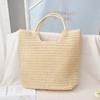 Popular And Spring Summer Yogodlns New Large Capacity Straw Woven Bag Holiday Beach Bag Women Versatile Ins Handmade Shoulder Bag Tote Bag