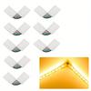 1Pc 4pin Right Angle Corner Connector 10mm L-Shape LED Connectors For LED Strip Lights Strip