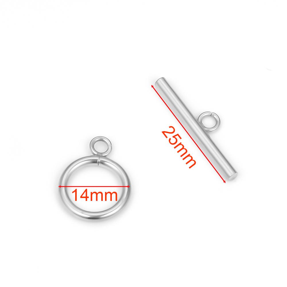 5 Sets Stainless Steel OT Clasp Toggle Clasps for DIY Jewelry Making Necklaces Connectors Bracelets Hooks Crafts Accessories