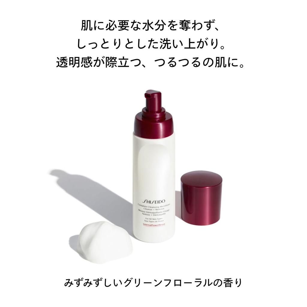 SHISEIDO Skincare Complete Cleansing Microfoam 180mL Facial Foam Fresh Green Floral Scent Skin Texture Shiseido Cleanser/Soap