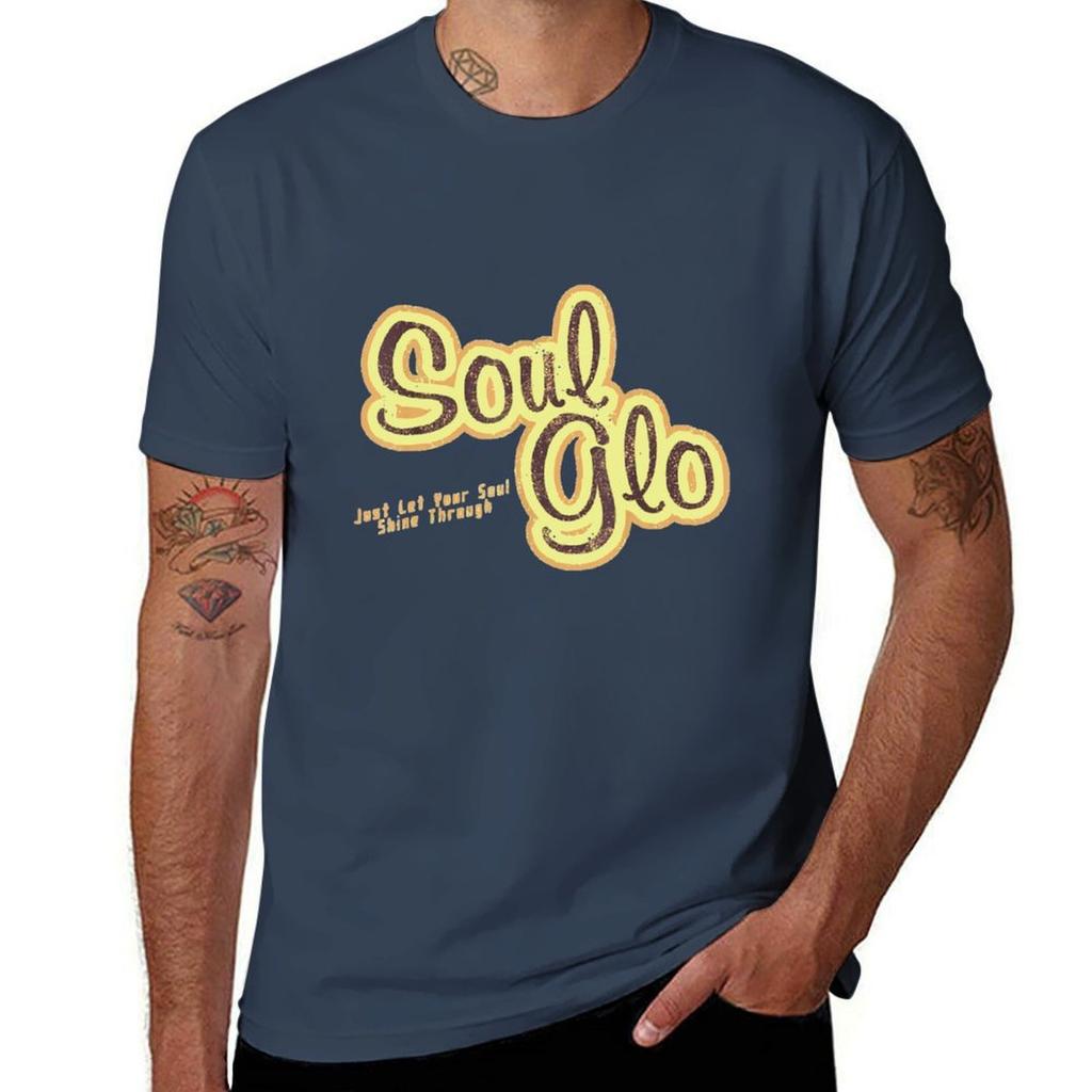 Soul Glo T-Shirt Cotton Tshirt 100% Man T Shirt Graphic T Shirts for Man Graphic Funny T-Shirt
