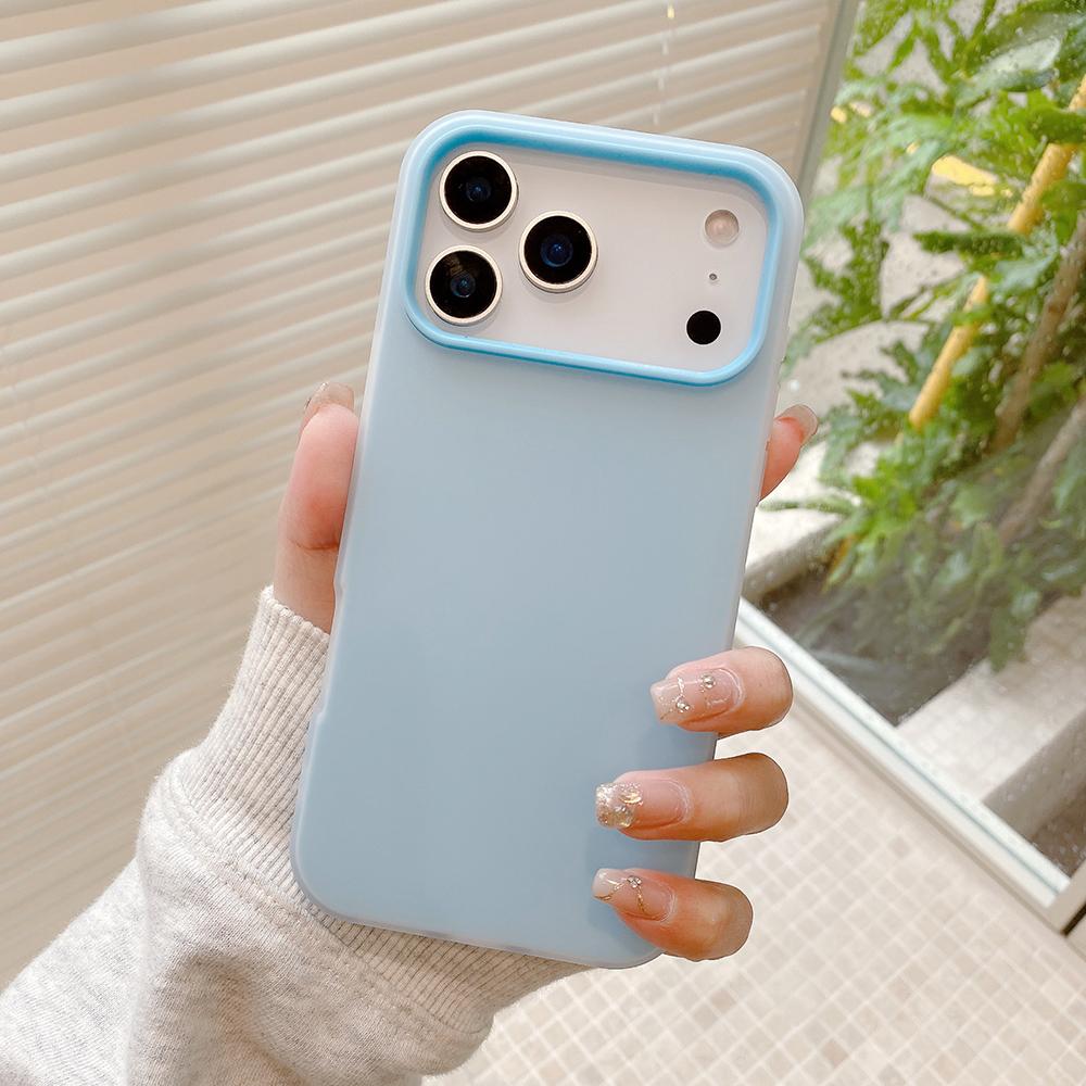 2 In 1 Card Holder Shockproof Case For iPhone Air 17 16 15 14 13 Pro Max Candy Color Matte Hard Cover Hybrid Shell Soft Shell