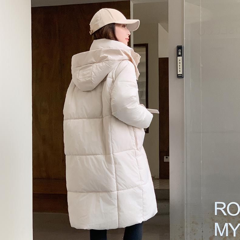 Women's Loose Hooded Thicken Coat with Lengthened  Bread Jacket In Winter