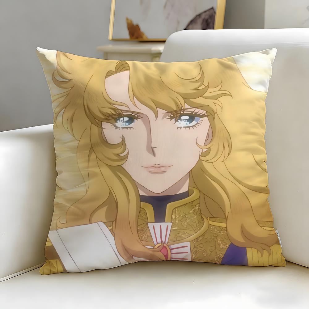 

anime The Rose of Cushion Cover Soft EasyWash Pillow Case Versatile for Couch Bed Travel and Office 30X30cm