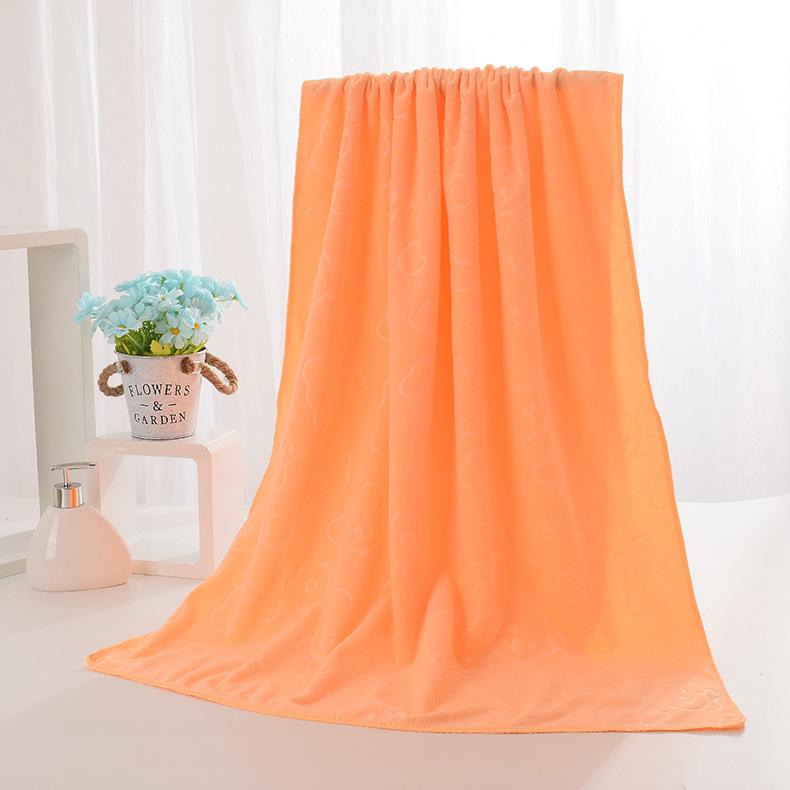 

Полотенце из микрофибры банное полотенце 70 * 140 мультяшный тисненый медведь абсорбирующее банное полотенце пляжное полотенце 30 * 70cm about 42g оранжевый