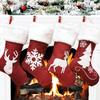 Christmas Stockings Hanging Socks Snowflake Elk Deer Tree Hanging Candy Gift Bag Xmas Tree Ornament Home Decorations