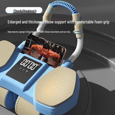 WEZHO 4-Wheel Rebound Ab Roller with Timer