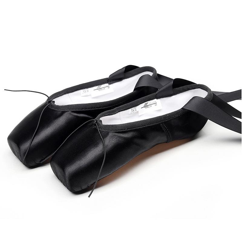 Lace-up Ballet Pointe Shoes for Children & Adults - Hard Sole Women's Dance Foot Tips