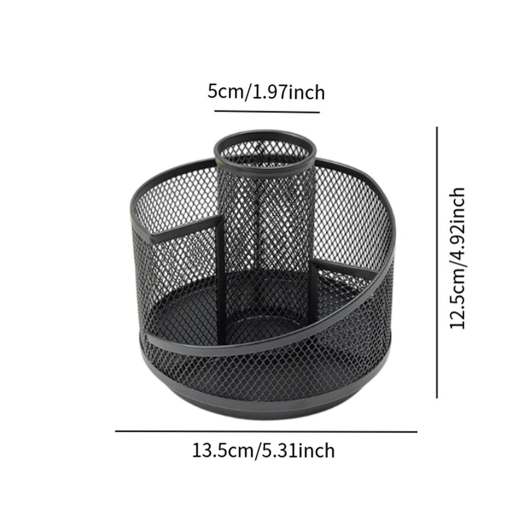 Metal Pen Holder Compact Creative Supplies Mesh Desk Organizer for Tabletop