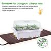 12 Seed Trays Set Rectangle Deep Root Grow Box Indoor Outdoor Cell Seedling Starter Tray Plant Pots for Bonsai Flowers Herbs