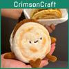 Adorable Brown Plush Meat Sandwich Toy Soft Stuffed Animal Keychain Gift For Kids