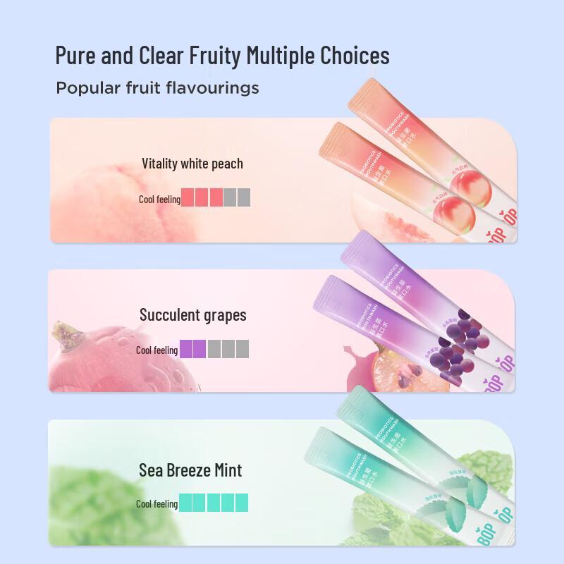 Pop Lab Probiotische Tragbare Mundspülstreifen