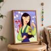 Disney Mulan Mushu DIY Oil Painting Art Painting Kit Home Wall Decor Handmade Gift Beautiful Anime Figure Wall Art Canvas Painting
