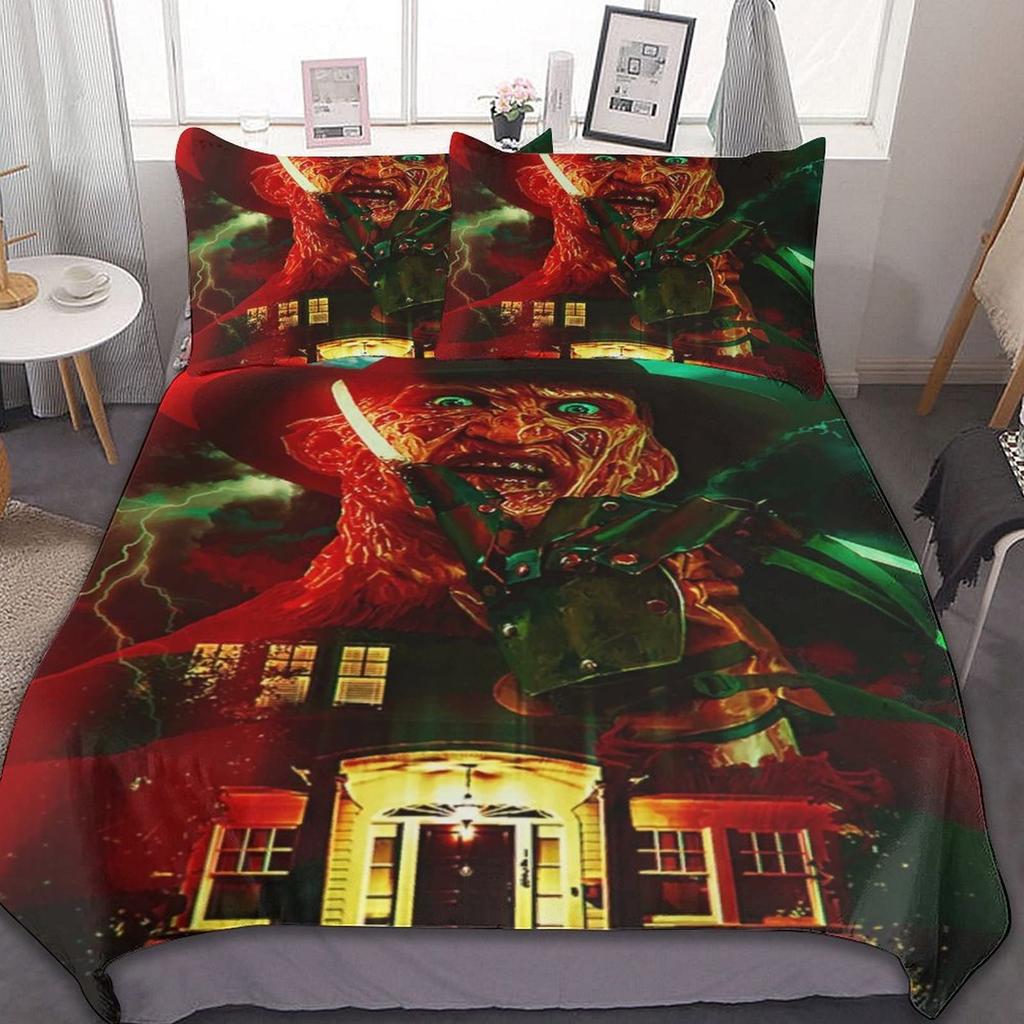 Horror Soft Comfortable Bedding Three-Piece Quilt Cover