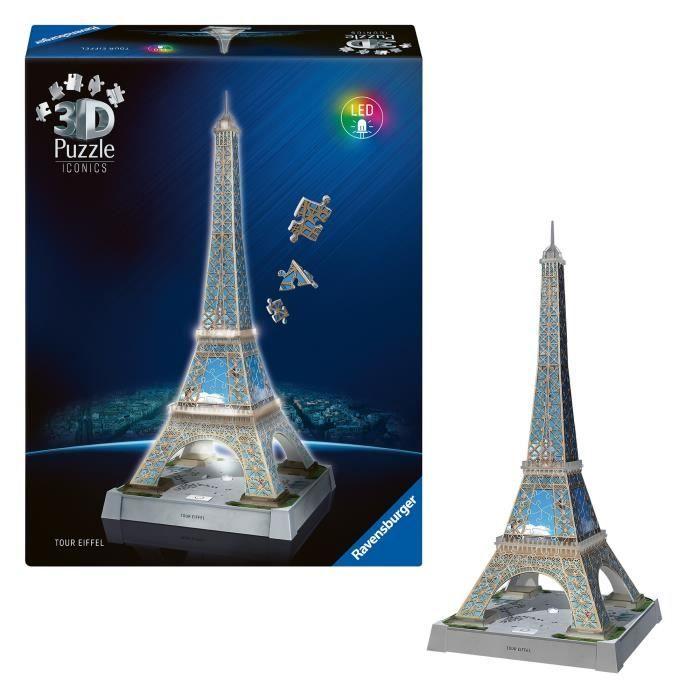 3D Puzzle Iconics - Illuminated Eiffel Tower
