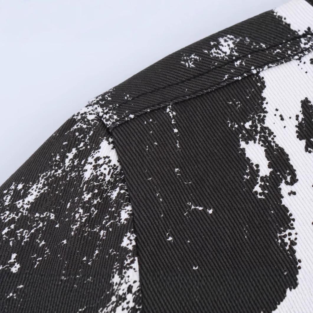 

Весна 2025 новая женская куртка с животным принтом XS чёрный