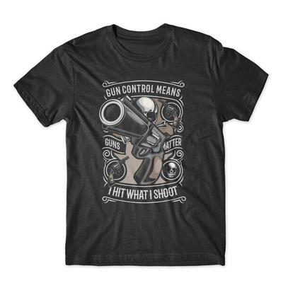 Gun Control T Shirt 100 Cotton Premium NEW