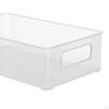 Bathroom Vanity Organizer Food Container 26.5cmx16cmx7.5cm/10.43inchx6.30inchx2.95inch Clear