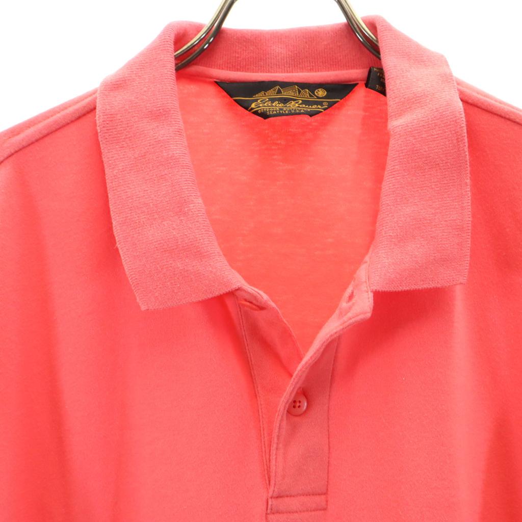 EDDIE BAUER 90s Old Black Tag Short Sleeve Polo Shirt M Pink Men's Used