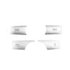 4x Luxury Matte Silver Car Center Multimedia Button Cover For Benz C E 09-13