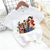One Piece Kinder T-Shirt Anime Zoro- Cartoon Niedlicher Druck Baumwolle Junge Kleinkind T-Shirts Streetwear Lässig Kurzarm Kinderkleidung Oberteile