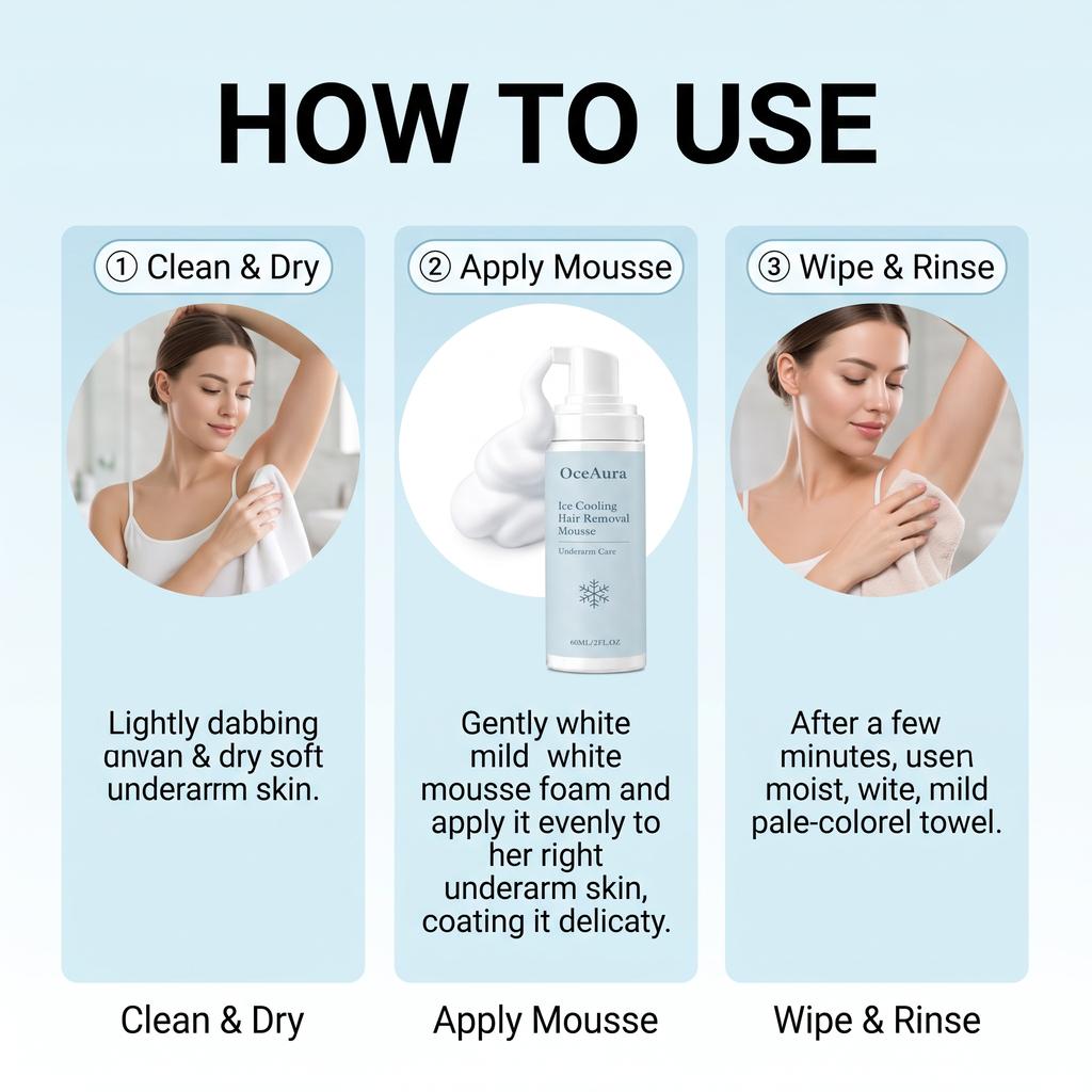 Crema Depilatoria Hielo Frío Indolora Impecable Cuidado Piel Sensible Crema Depilatoria Axilas Depilación Íntima Crema