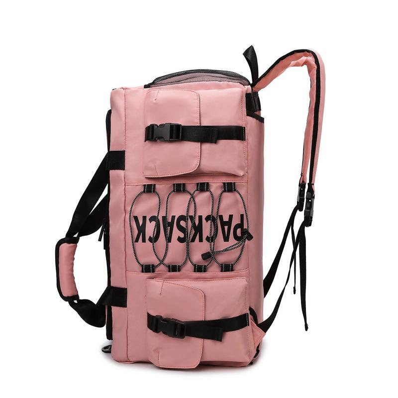 Couple Multifunctional Large Capacity Fashion Trendy Cool Portable Travel Bag Dry and Wet Separation Sports Fitness Bag Can Cover Tie Rod