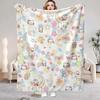 Kawaii Hellos Cat Fluffy Soft Blankets for Bed Home Blanket Custom Bedroom Decoration Bedspread the Sofa Throw Warm Winter Knee