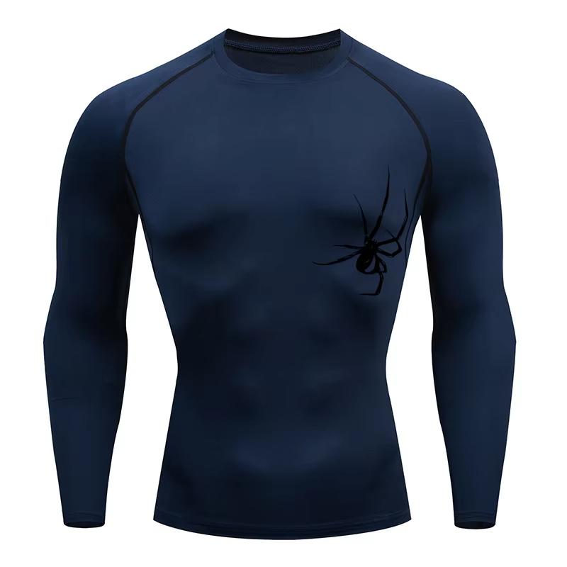 Men's T-shirt Men Running Sport T Shirt Men Compression Fitness Tops Tee Quick DryTight Training Gym Sport Running Shirts