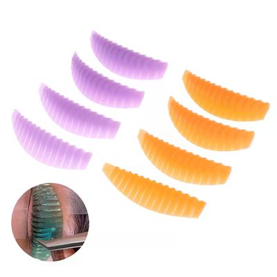 4 Pary wielokrotnego użytku podkładki do liftingu rzęs Silikonowe podkładki do laminacji Pionowe wałeczki do trwałej ondulacji 3D Curler do przedłużania rzęs Narzędzie do makijażu