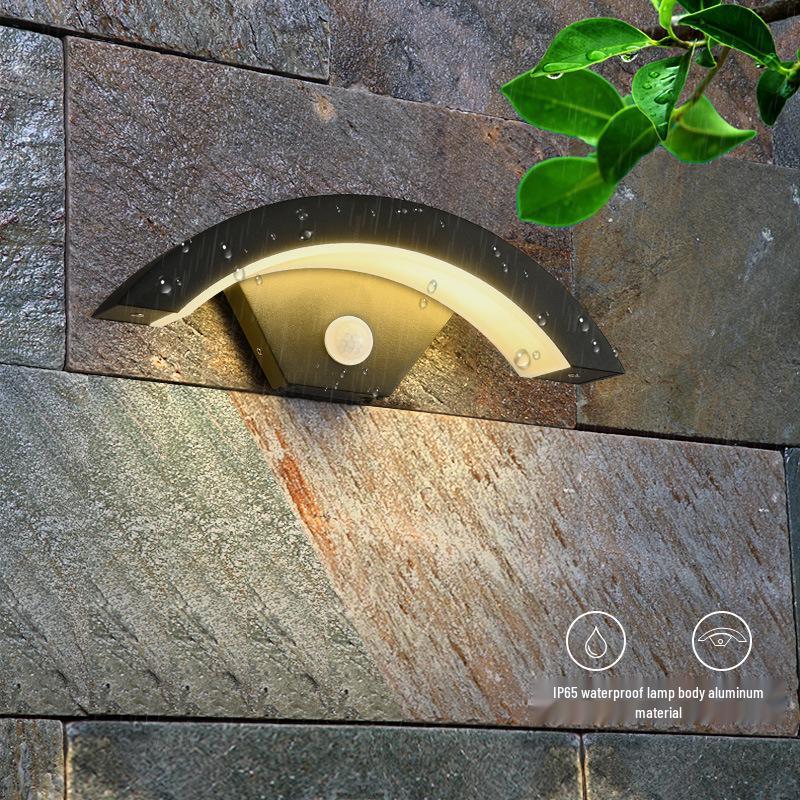 Wasserdichte Außenwandleuchte mit Bewegungssensor für Eingangsbereich & Balkon