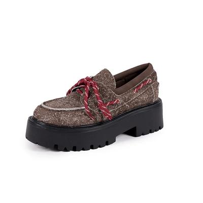 Fashion Platform Women Suede Shoes High Heels Walking Winter Loafers Shoes Woman 2025 Trend Designer Fashion Snow Botas Mujer Sneakers