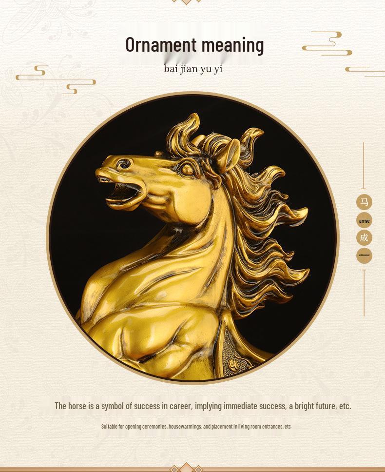 Success Wealth Horse Figurine - Zodiac Horse for Office Desktop or Wine Cabinet Decoration, Perfect Housewarming or Opening Gift