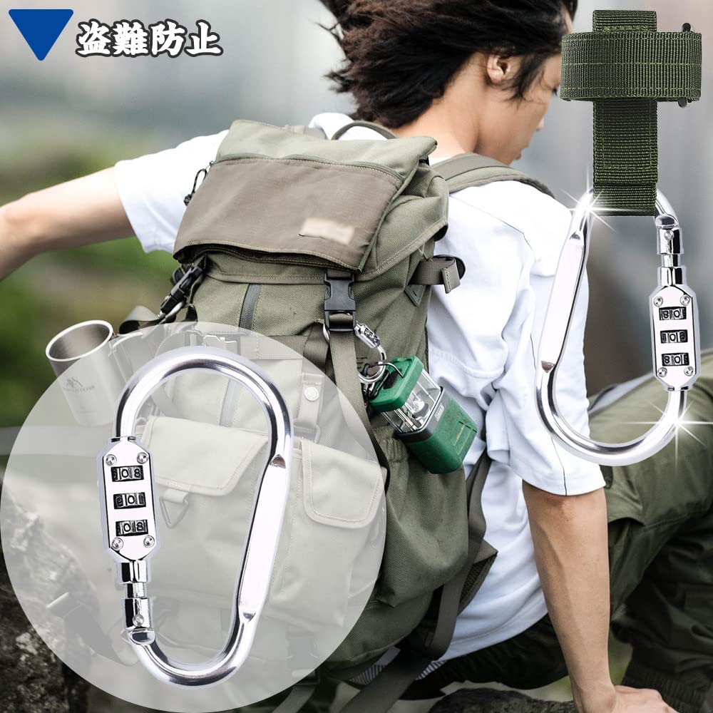 TBDBNR Dial Type Carabiner, Universal Lock Holder, Set of 1,