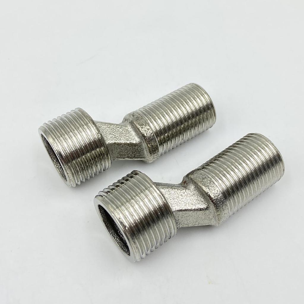 Stahl Wandarmatur Anschlüsse 50mm/65mm Armatur Verlängerungsadapter Set Wandmontage Adapter Schnellmontage
