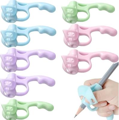5 Pcs 5 Fingers Silicone Pencil Pen Holder Children Writing Learning Tool Stationery Aid Grip Posture Correction Device