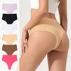 European and American High-waisted Seamless Anti-embarrassment Underwear Women's Sports Yoga Ice Silk Quick-drying Anti-embarrassment Line Women's
