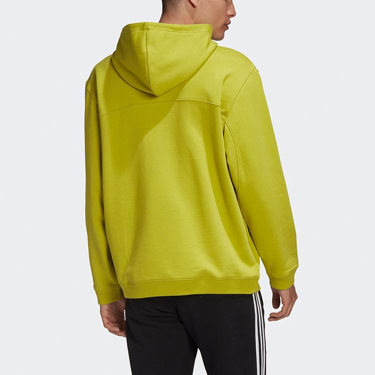 Adidas Originals Fashion Hoodie Casual Sport Pullover Men Tops Green Yellow GD9346