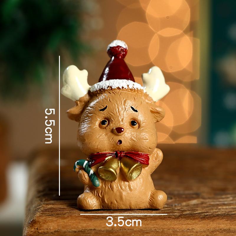 2025 New Small Christmas Decoration Desktop Ornament Santa Claus Snowman Gift for Creating Festive Atmosphere