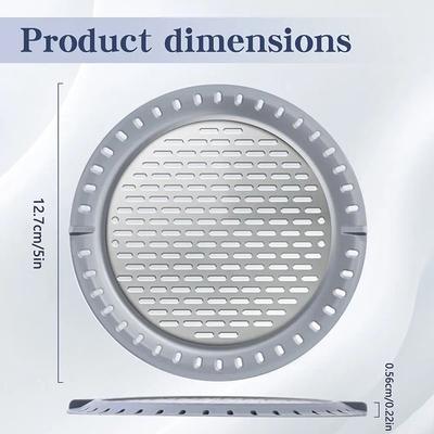 Shower Trap, Shower Trap, Stainless Steel Bath Sink Filter Cover, Silicone Ring, Hair Filter Blocking Net