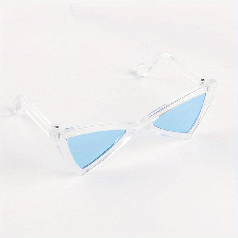 

Trendy Pet Fashion Glasses for Cats and Small Dogs - Stylish Triangle Frame, Perfect for Photo Props, Everyday Fashion Accessories XS синій
