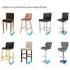 1x Counter Pub Stool Chair Cover Polyester Counter Side Short Back Kitchen Seat Slipcovers Bar Stool Chair Furniture Protector